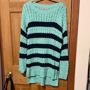 Anthropologie Pilcro Striped Longline Stitch Sweater - Oversized!